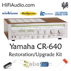 Yamaha CR-640 rebuild restoration recap service kit fix repair capacitor