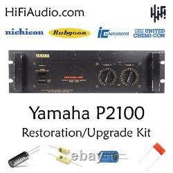 Yamaha P2100 amplifier restoration recap service kit fix repair filter capacitor